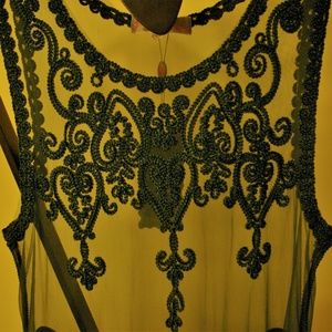 Green See Through Dress